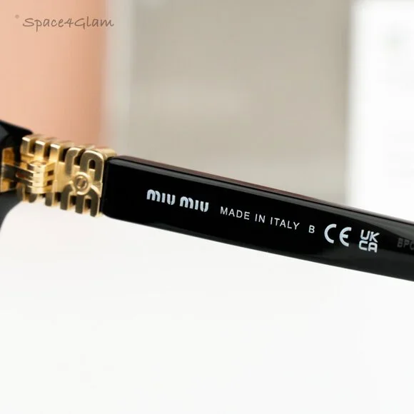 BRAND NEW Miu Miu MU12ZS 16K5S0 Black Grey Phantos Unisex Sunglasses 0MU 12ZS